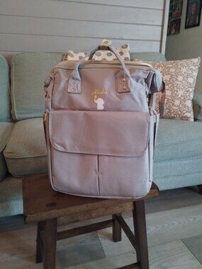 NWOT Baby Diaper Backpack with Changing Station and USB Port